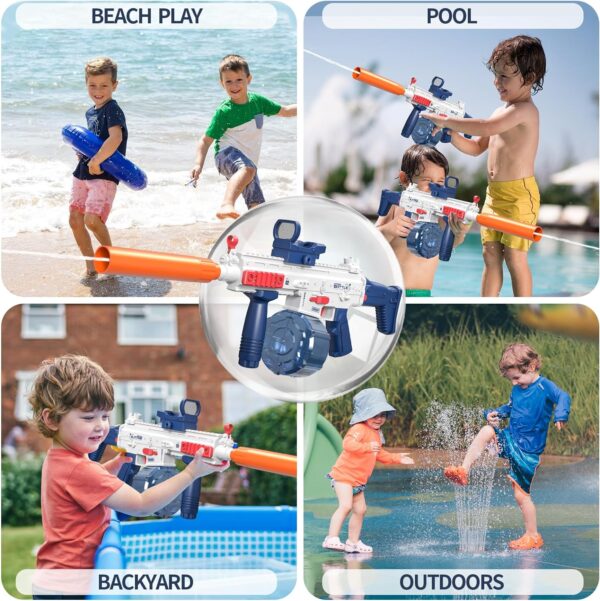 Kids Outdoor Toys 2024 SCAR Electric Water Gun Powerful Water Squirt Gun Super Water Soaker Toy Gun - Imagem 6