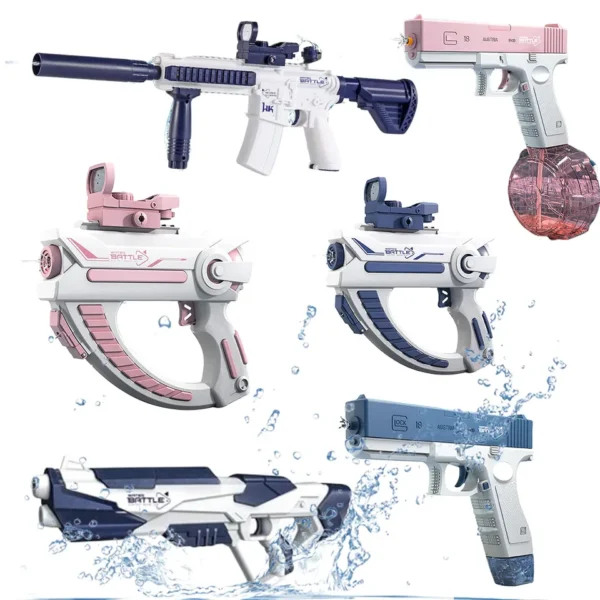 New Summer High Pressure Automatic Shooting Plastic Electric Water Gun - Imagem 2