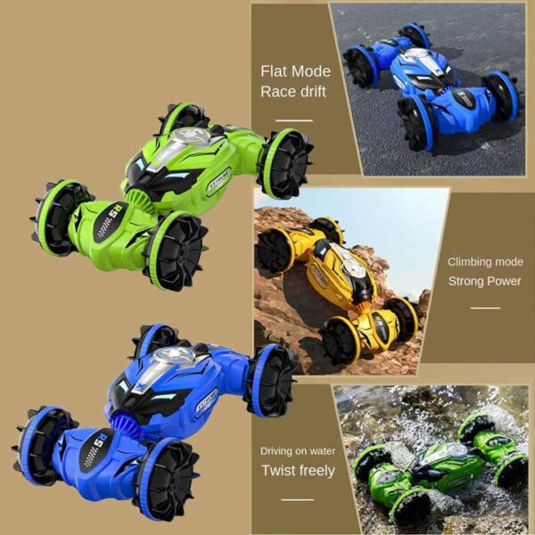 New Amphibious Remote Control Car Rc Stunt Car 4WD Off-Road Drift Toy Hand Controlled Gesture RC Car - 영상 5