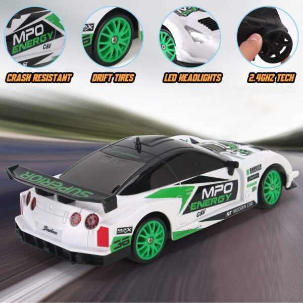 1/24 Rc Electric Radio Model Rc Car High Speed Vehicle Remote Control Drift 4WD Racing Car Toys - Image 2