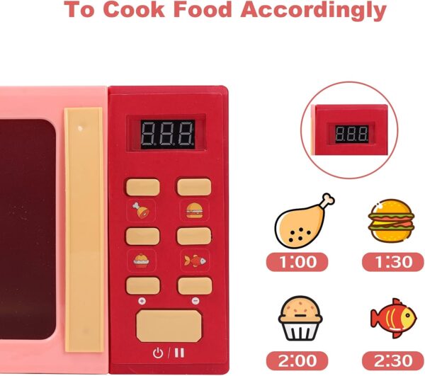 23 pcs Pretend Play Preschool Set Toy Simulation Mini Electric Appliances Tool Cooking Food Kitchen Toys - Image 3