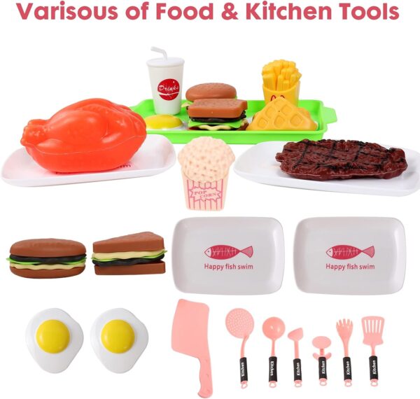 23 pcs Pretend Play Preschool Set Toy Simulation Mini Electric Appliances Tool Cooking Food Kitchen Toys - Image 5