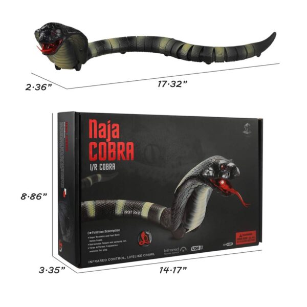 Wholesale Plastic Electronic Toy Outdoor Remote Control Snake Toy Rc Animals for Kids - Imagem 2