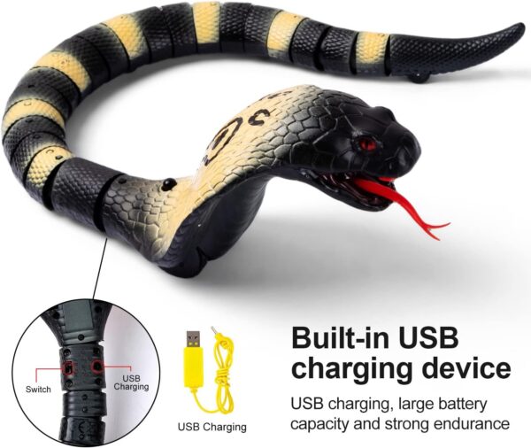 Wholesale Plastic Electronic Toy Outdoor Remote Control Snake Toy Rc Animals for Kids - Imagem 4