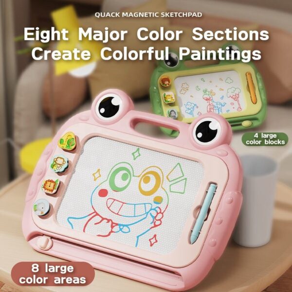 OEM Magnetic Frog Drawing Board Colorful Painting Board Kids Plastic Drawing Doodle Writing Board - Image 4