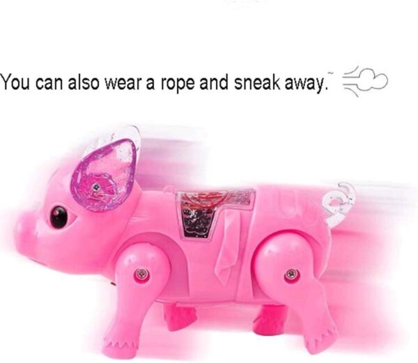 Boys Electric Walking Singing Musical Kids Light-up Toys Glowing Toy Pig Walking Pig Led Toy for Kids - 画像 4