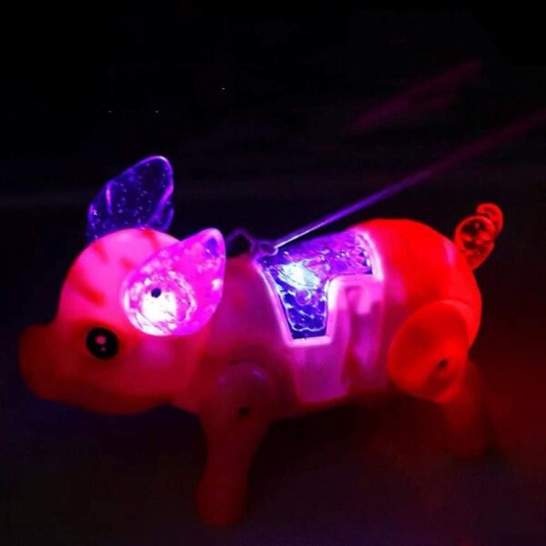 Boys Electric Walking Singing Musical Kids Light-up Toys Glowing Toy Pig Walking Pig Led Toy for Kids - 画像 6