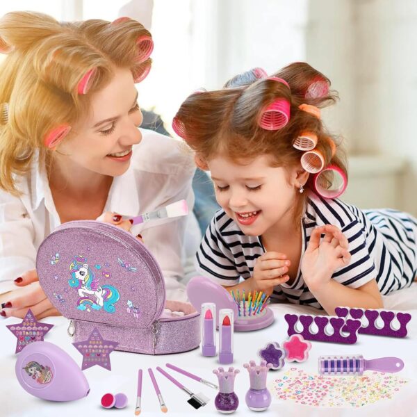 Hot Sale Girl OEM Cosmetic Toys Pretend Play Kids Makeup Kits Washable Non-Toxic Make Up Bag Toys - Image 6