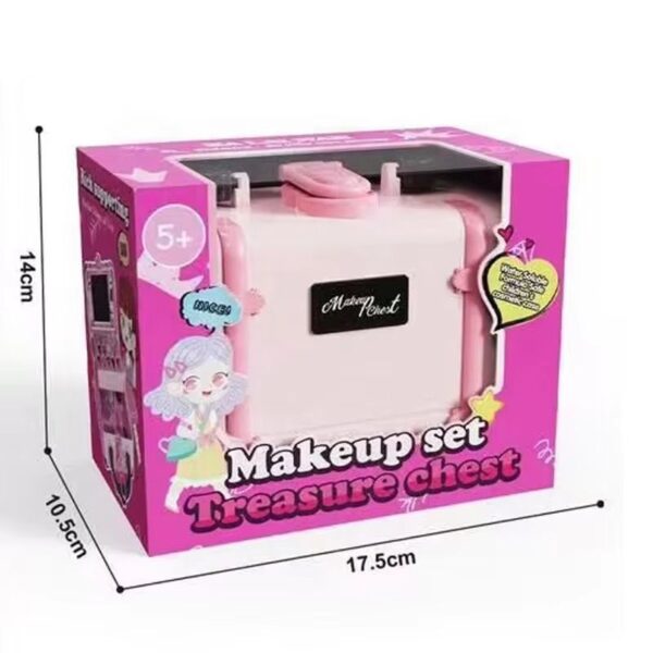 New Makeup Toy Kit Real Cosmetic Case Washable Makeup Set for Princess Pretend Play Nail Art Toys Beauty - 图片 6