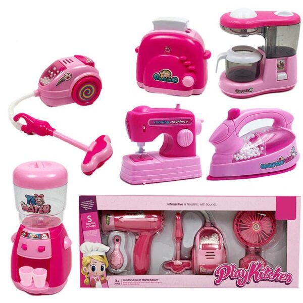 Pretend Play Preschool Plastic Kitchen Set Toy Kitchen Appliances Toys Household Home Appliances Kitchen Toys