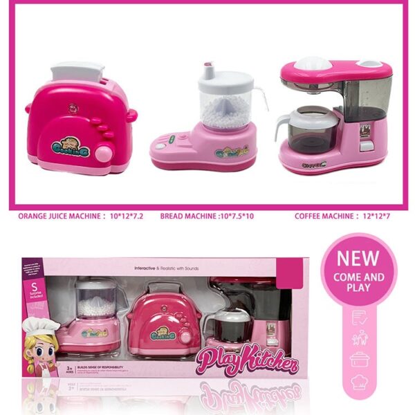 Pretend Play Preschool Plastic Kitchen Set Toy Kitchen Appliances Toys Household Home Appliances Kitchen Toys - 图片 4