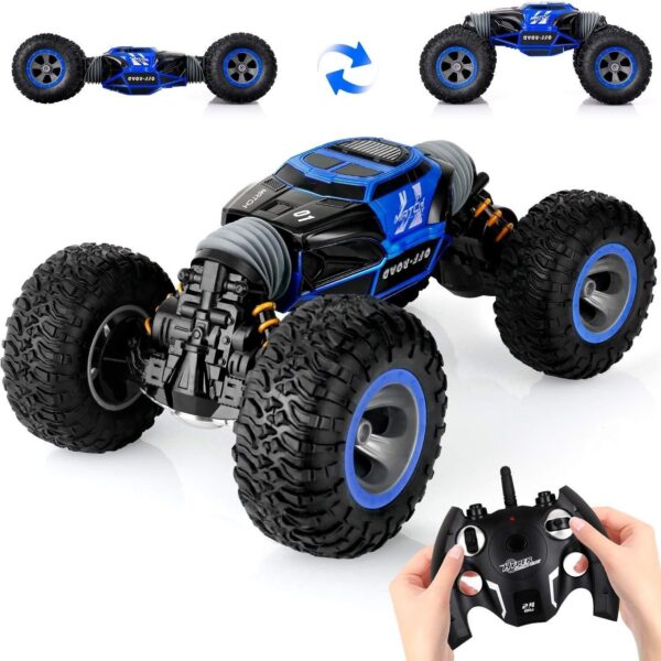 1:10 Rc Car Hobby 2.4G Double Side Big Fast Rc Stunt Car 4x4 Offroad Remote Control Climbing Rock Crawler Rc Car - 画像 2