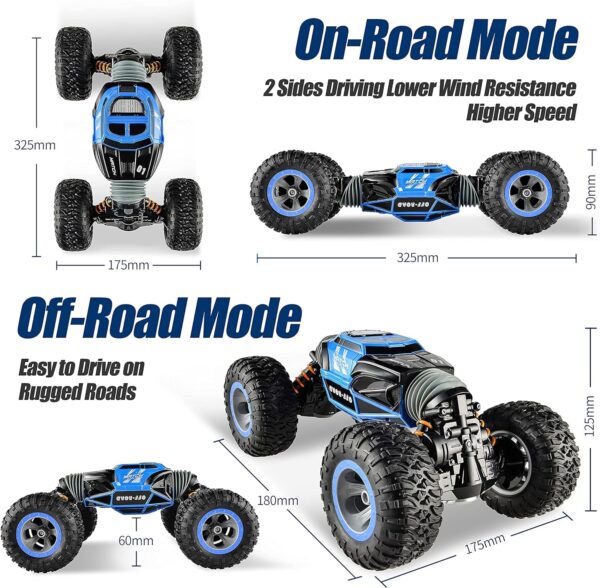 1:10 Rc Car Hobby 2.4G Double Side Big Fast Rc Stunt Car 4x4 Offroad Remote Control Climbing Rock Crawler Rc Car - 画像 5