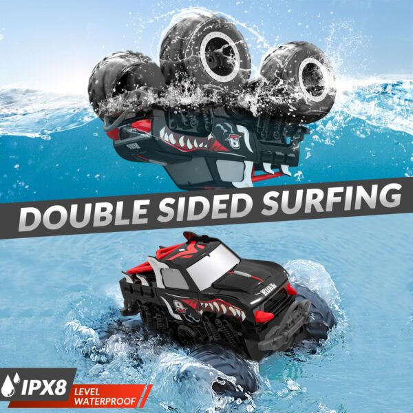 Neu 1/20 2.4G 4WD Off-Road Rechargeable Amphibious Vehicle RC Monster Truck Car Remote Control Car Toys - Bild 4