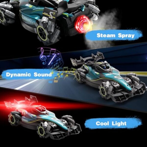 Watch Sensing 1/12 Remote Control Car Simulation Spray High Speed Drift Stunt Vehicle F1 Formula Sport Car Kids Gift Rc Toy - Imagem 3