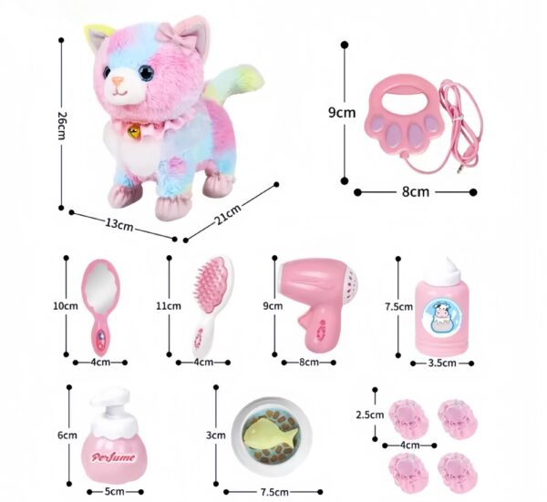 Wholesale Kids Remote Control Stuffed Animal Toy Interactive Electronic Walking and Barking Plush Toy Cat Animal Toy - Imagem 5