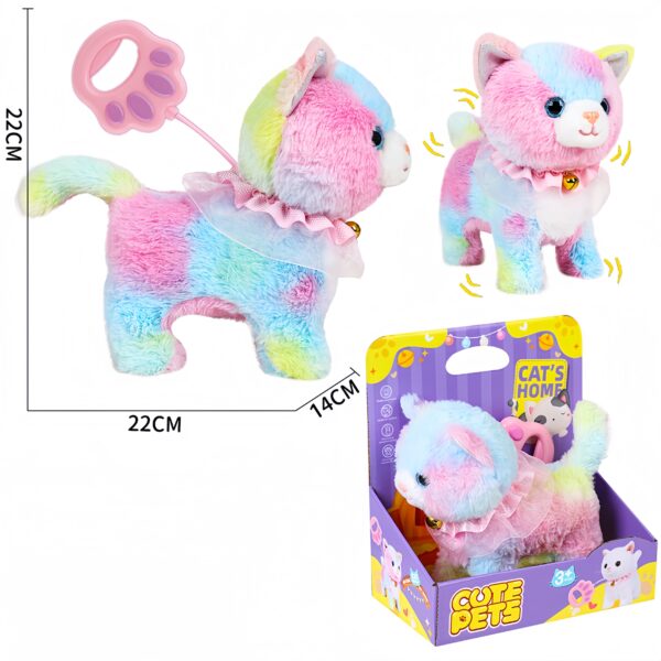 Wholesale Kids Remote Control Stuffed Animal Toy Interactive Electronic Walking and Barking Plush Toy Cat Animal Toy - Imagem 6