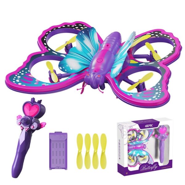 New Model Butterfly Toy V40 Quadcopter Remote Control Aircraft Intelligent Flight Toy Glitter Butterfly Quadcopter For Kids - Image 6