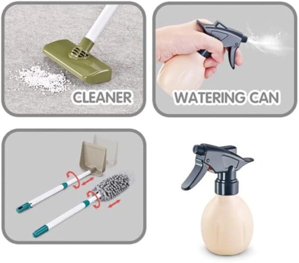 Simulate Plastic Cleaning Tool Toys Home Little Helper Kit Toys Educational Children Pretend Play Do Housework Toys - 画像 2