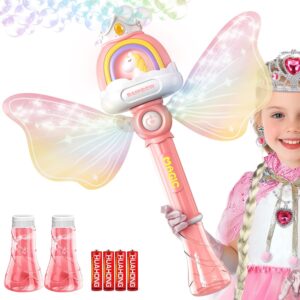 Wholesale Unicorn Mini Bubble Wands Bubble Stick Plastic Automatic Princess Toys Outdoor Bubble Blower Machine