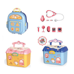 Blue Function Doctor Cabin Storage Toy Girl  Doctor Toys Girls Cheap Set Kids Doctor Pretend Play Kits  for Girls