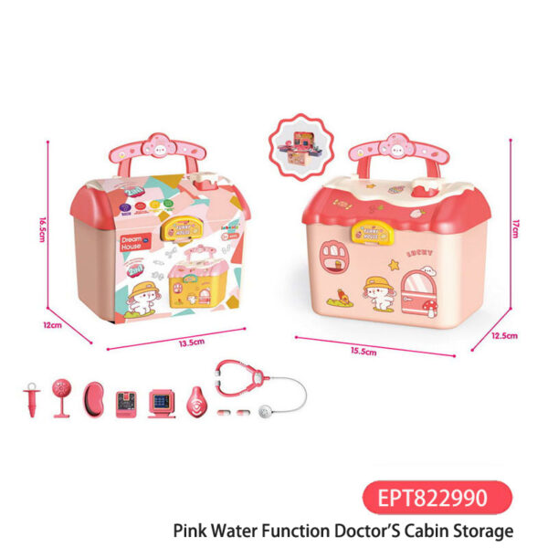 Blue Function Doctor Cabin Storage Toy Girl  Doctor Toys Girls Cheap Set Kids Doctor Pretend Play Kits  for Girls - Bild 3