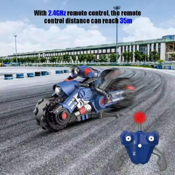 2.4G RC Motorcycles Toy Kids Stunt Drift Radio Control Racing Motorcycles Toy 1/10 RC Motorcycles - Image 4