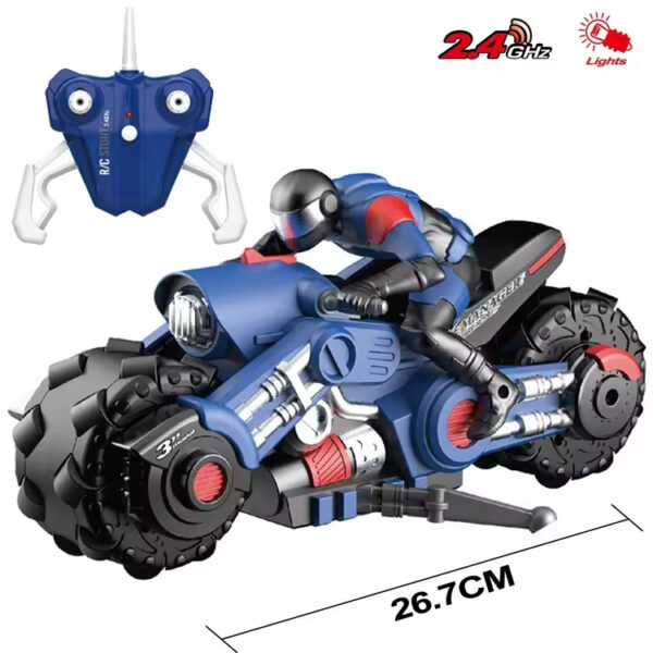 2.4G RC Motorcycles Toy Kids Stunt Drift Radio Control Racing Motorcycles Toy 1/10 RC Motorcycles - Image 5