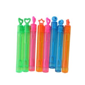 Five-Pointed Star Small Test 8Pcs Tube Blowing Mini Wands Wholesale Toys Wedding Set Soap Plastic Toy Bubbles Wand for Kids