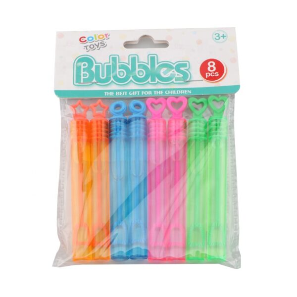 Five-Pointed Star Small Test 8Pcs Tube Blowing Mini Wands Wholesale Toys Wedding Set Soap Plastic Toy Bubbles Wand for Kids - 영상 3