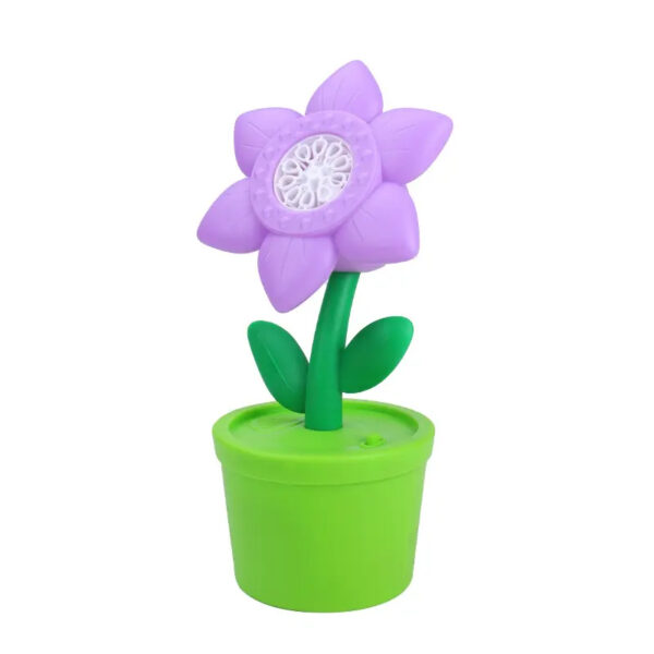 Summer Best Selling Electric Sound and Light Rose Bubble Machine Toy Flower Bubbles Making Outdoor Kids for House Backyard - Imagen 3