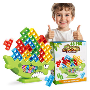 Kids Educational Toy Balance Blocks Game Kids Board Game 48 PCS Russia Building Stacking Toys Plastic Puzzle Toys