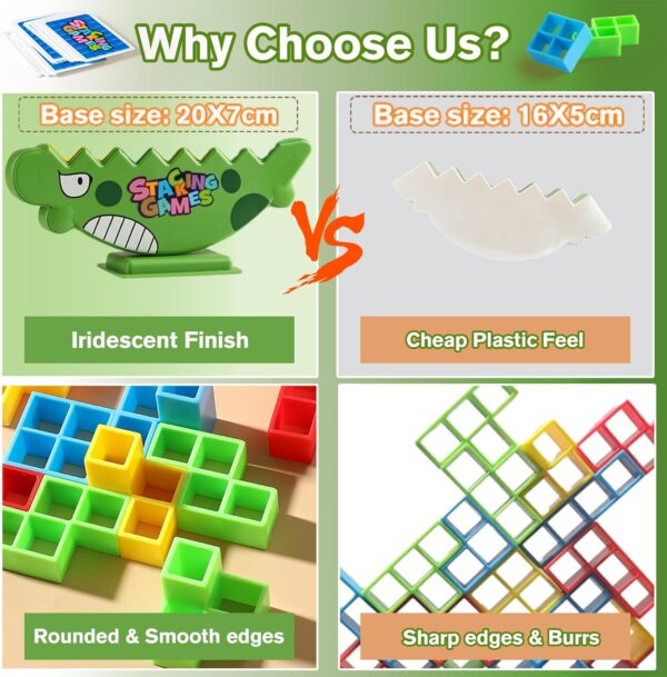 Kids Educational Toy Balance Blocks Game Kids Board Game 48 PCS Russia Building Stacking Toys Plastic Puzzle Toys - Изображение 2