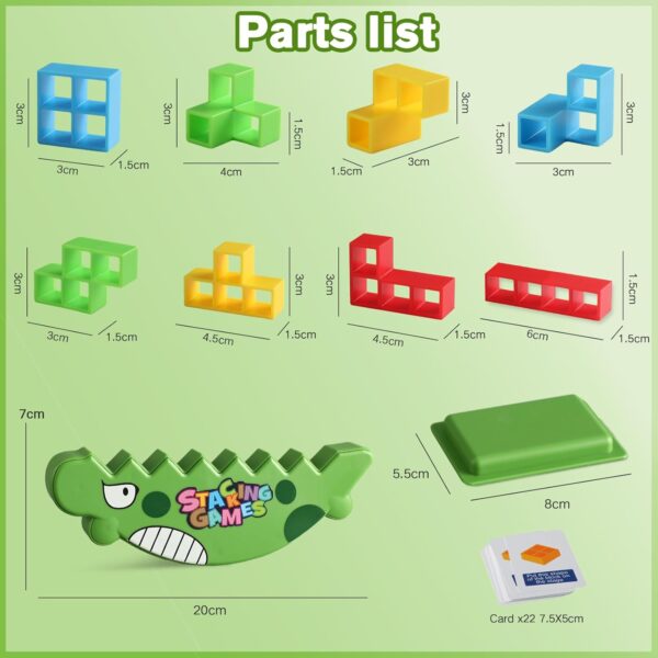 Kids Educational Toy Balance Blocks Game Kids Board Game 48 PCS Russia Building Stacking Toys Plastic Puzzle Toys - Изображение 5