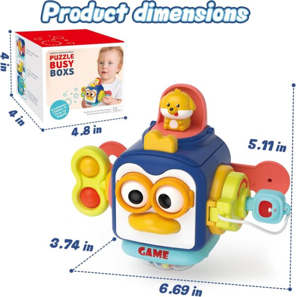 Infant Sensory Activity Puzzle Hand Catch Balls Early Educational Developing Learning Busy Ball Baby Toy - Imagem 2