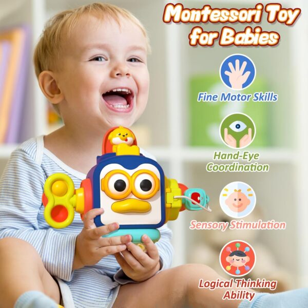 Infant Sensory Activity Puzzle Hand Catch Balls Early Educational Developing Learning Busy Ball Baby Toy - Imagem 3