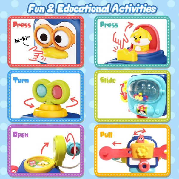 Infant Sensory Activity Puzzle Hand Catch Balls Early Educational Developing Learning Busy Ball Baby Toy - Imagem 4