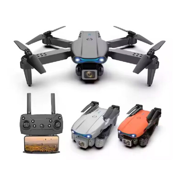 New  2.4G 360 Rolling Single Camera 480P Remote Control Folding Aircraft Drone with Storage Bag - Image 2
