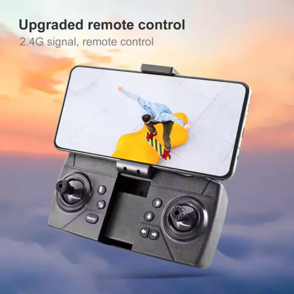 New  2.4G 360 Rolling Single Camera 480P Remote Control Folding Aircraft Drone with Storage Bag - Image 3