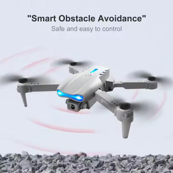 New  2.4G 360 Rolling Single Camera 480P Remote Control Folding Aircraft Drone with Storage Bag - Image 5