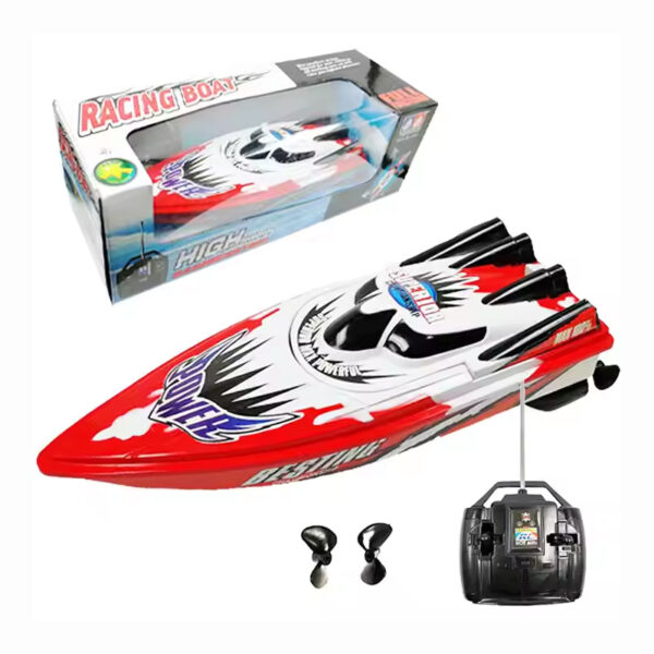Нов 2025  Remote Control Ship High 20km/h Speed Fishing Fast Rc Brushless Boat Toys for Kids Toy - Изображение 4
