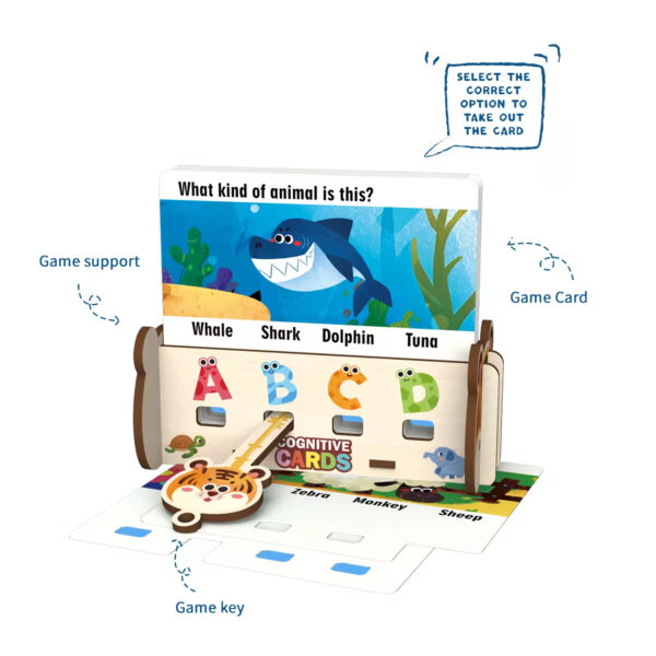 Learning Toy Wooden Thinking Observation Enhance Learn Toys Interactive Wood Toy Board Game Set for Kids - Image 4