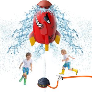 Summer Pump Hydro Water Rocket Launcher Water Sprinkler Play Games Outdoors Water Rocket Toy