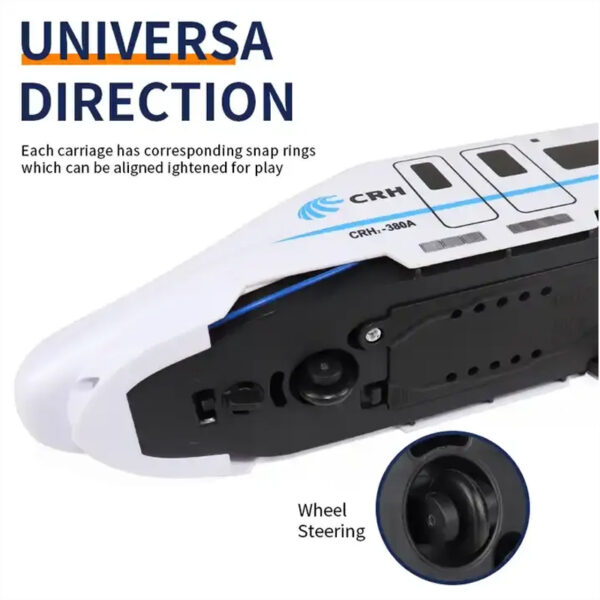 Electric Remote Control Car 4ch Rail Vehicle Model Toy Rc High Speed  Radio Music Children Track Cars Toy with Light Sound - Image 5