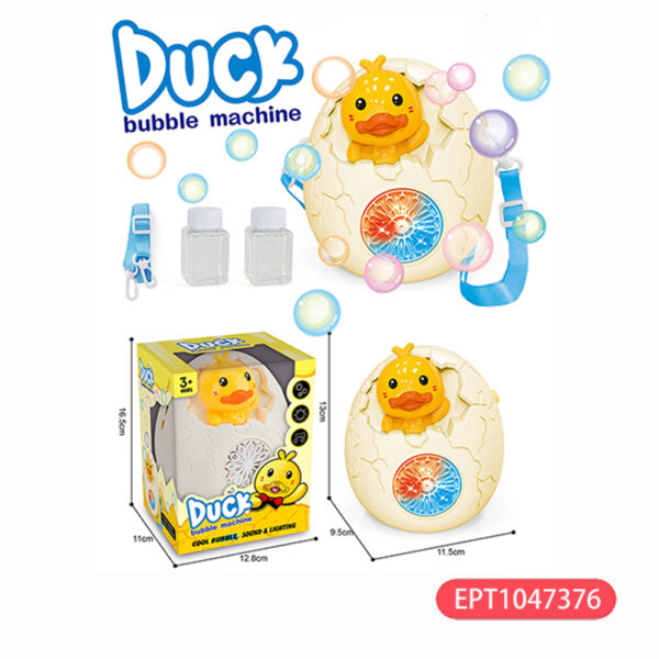 Cute Duck Egg Bubble Machine Toys Child Outdoor Summer Cool Bubble-Machine-Toy for Kids - Изображение 4