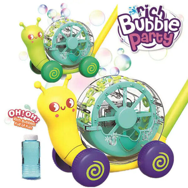 Electric Bubble Snail Cart Toy Bubble Soap Machine Kids Other Outdoor Garden Toy for Kids - Imagem 2