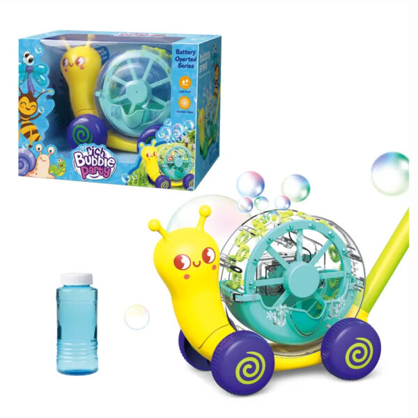 Electric Bubble Snail Cart Toy Bubble Soap Machine Kids Other Outdoor Garden Toy for Kids - Imagem 4