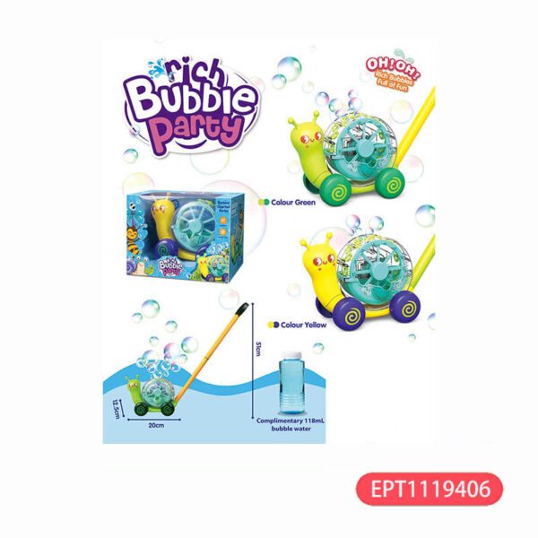 Electric Bubble Snail Cart Toy Bubble Soap Machine Kids Other Outdoor Garden Toy for Kids - Imagem 6