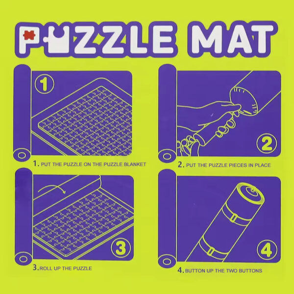 Roll up Puzzle Mats for Jigsaw Puzzles up to 1500 Pieces Saver Large Puzzles Board for Adults and Kids - 画像 4