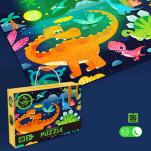 Children's Puzzle Plane Glow-in-the-dark Puzzle Block Puzzle Early Education Assembly Toy